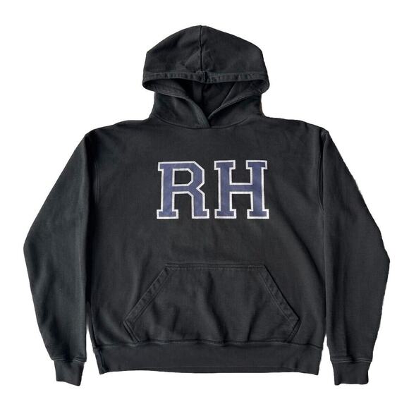 Authentic Men's Rhude Black "Audacity to Dream" Sweatwear Hoodie, Size L *RARE* - Picture 1 of 7